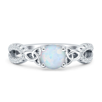 Round Trinity Ring